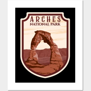 Arches National Park Emblem Posters and Art